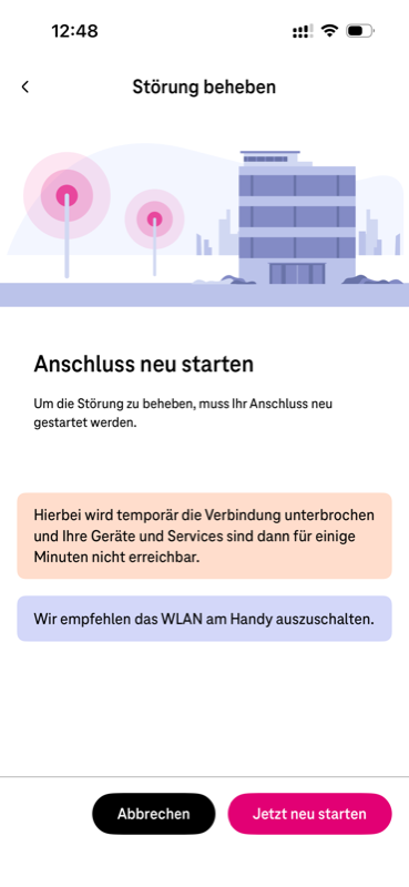 Screenshot Magenta-App
